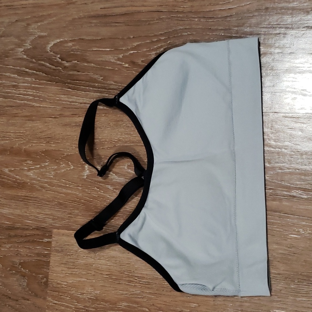 (L) New Balance NB Padded Racerback Sports Bra Ribbed Textured Athletic Workout - Picture 10 of 10